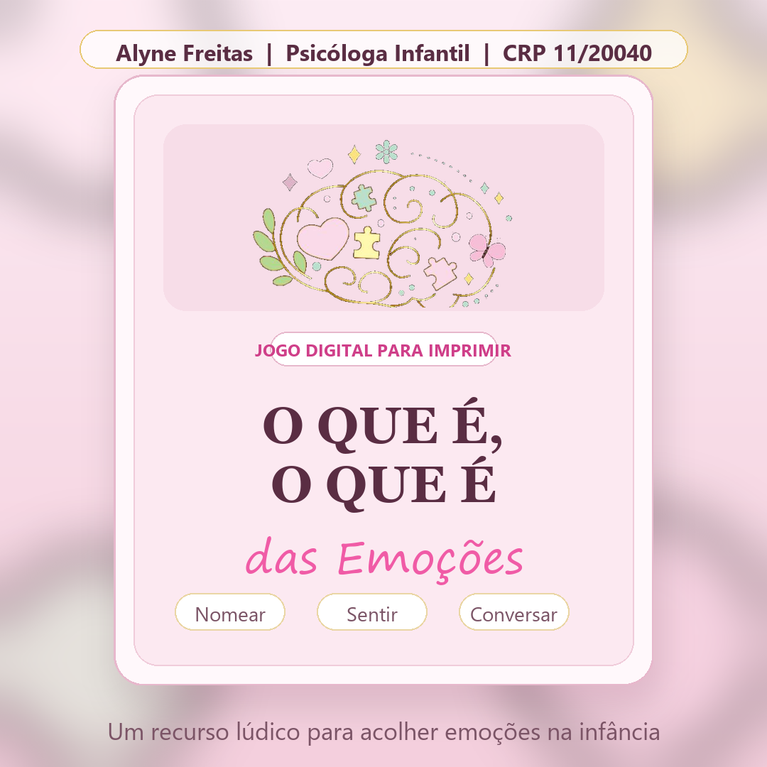 Capa do jogo digital O que é, o que é das emoções